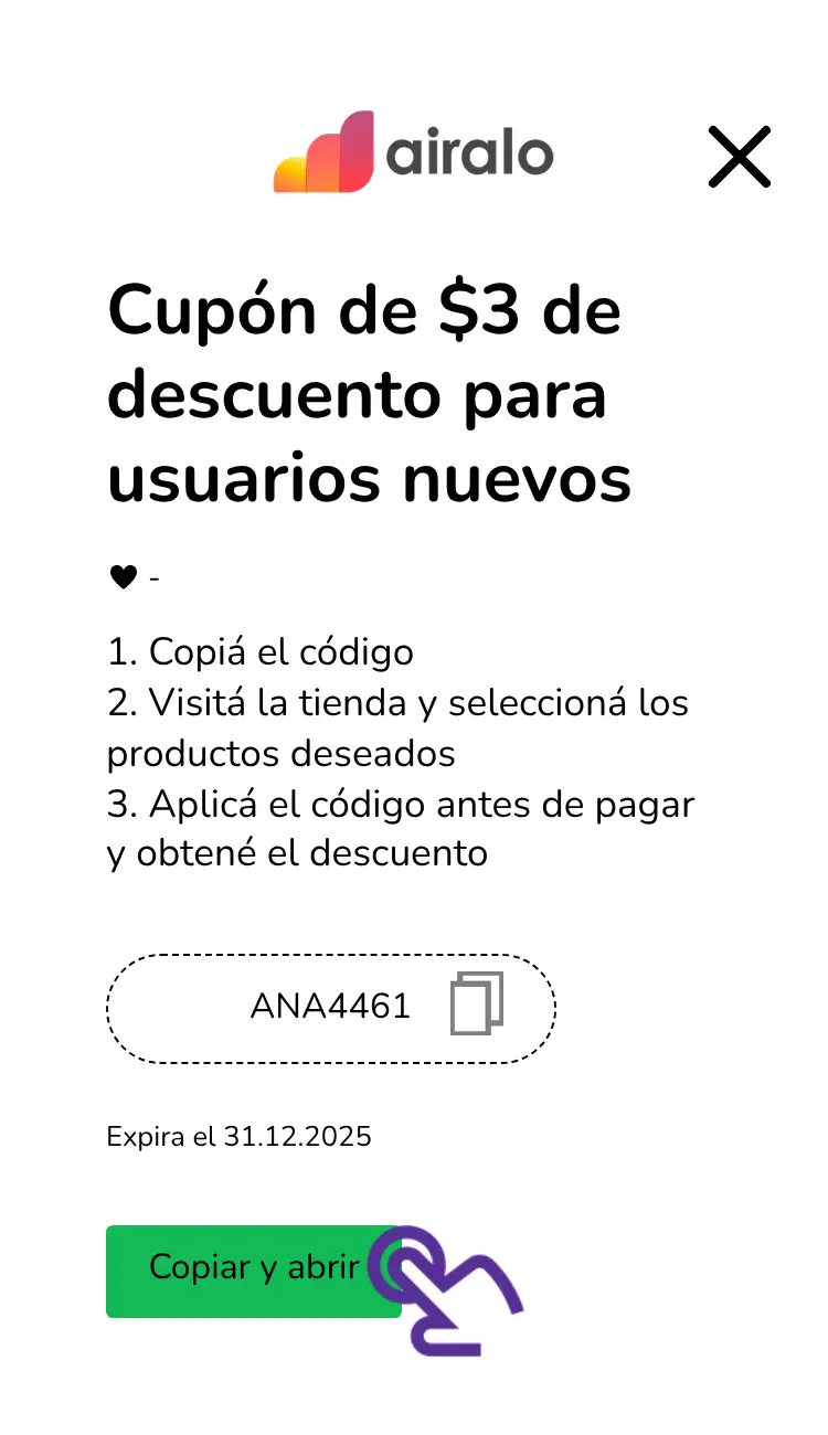 clic en el cupón