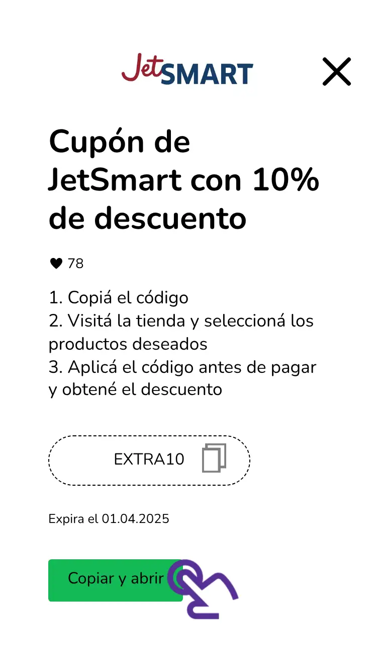 clic en el cupón