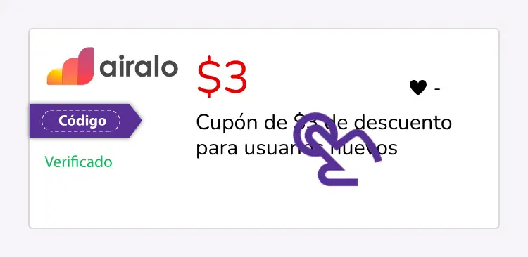 selección de cupón