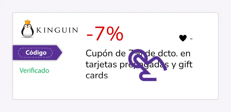 selección de cupón